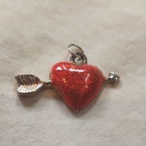 🔥Red Heart with Arrow Pendant